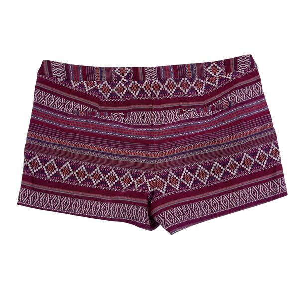 Merona Aztec Southwestern Textile Flat Front Shorts Women's Size 16 - Picture 2 of 4